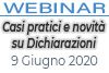 09/06/2020 Webinar Formativo: Casi pratici e criticità su Dichiarazioni