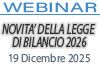 Webinar 19/12/2025 - Novità della Legge di Bilancio 2026